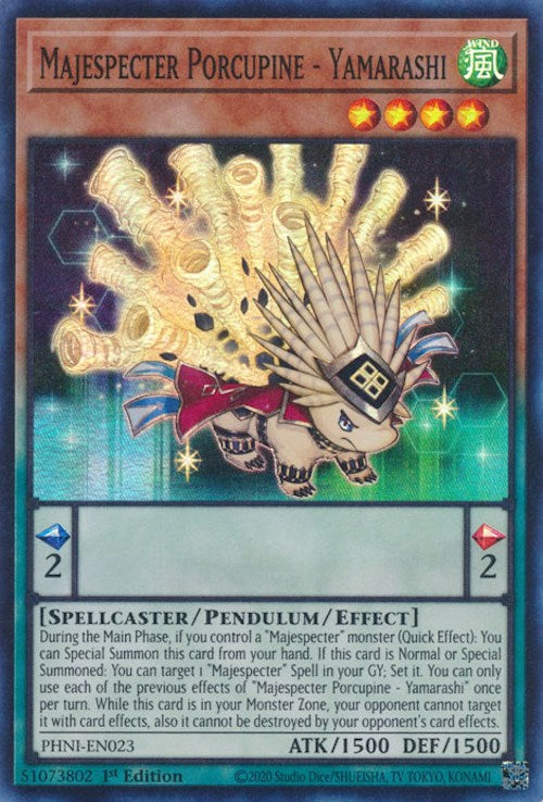 Majespecter Porcupine - Yamarashi [PHNI-EN023] Super Rare | Mega City Incorporated