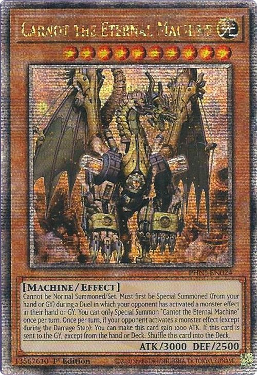 Carnot the Eternal Machine [PHNI-EN024] Quarter Century Secret Rare | Mega City Incorporated