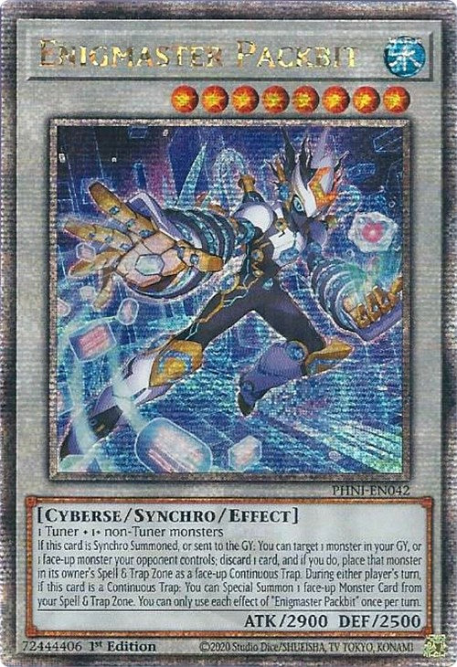 Enigmaster Packbit [PHNI-EN042] Quarter Century Secret Rare | Mega City Incorporated