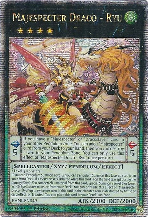 Majespecter Draco - Ryu [PHNI-EN049] Quarter Century Secret Rare | Mega City Incorporated