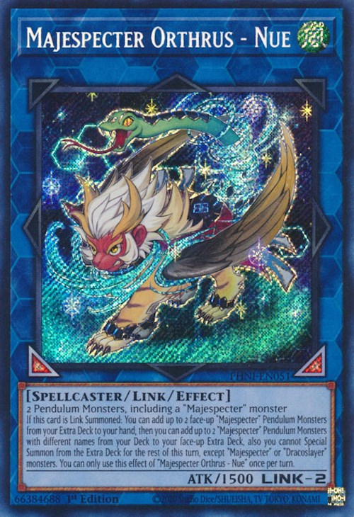 Majespecter Orthrus - Nue [PHNI-EN051] Secret Rare | Mega City Incorporated