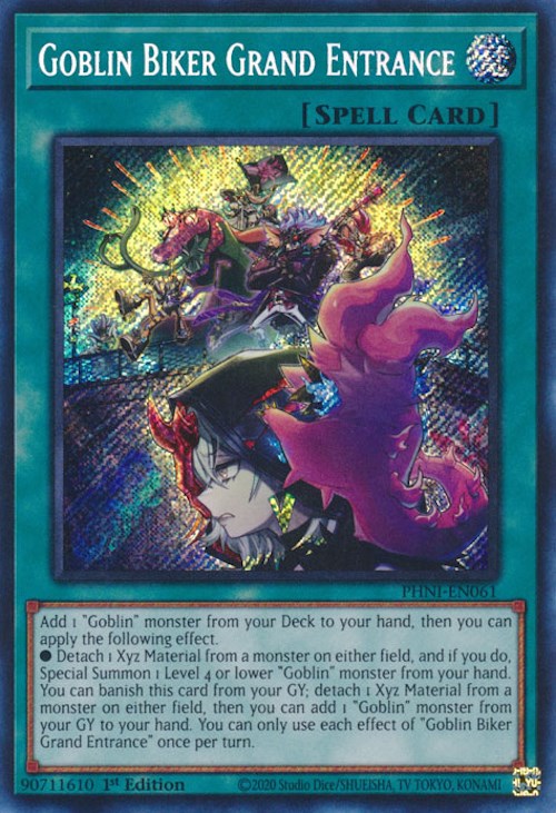 Goblin Biker Grand Entrance [PHNI-EN061] Secret Rare | Mega City Incorporated