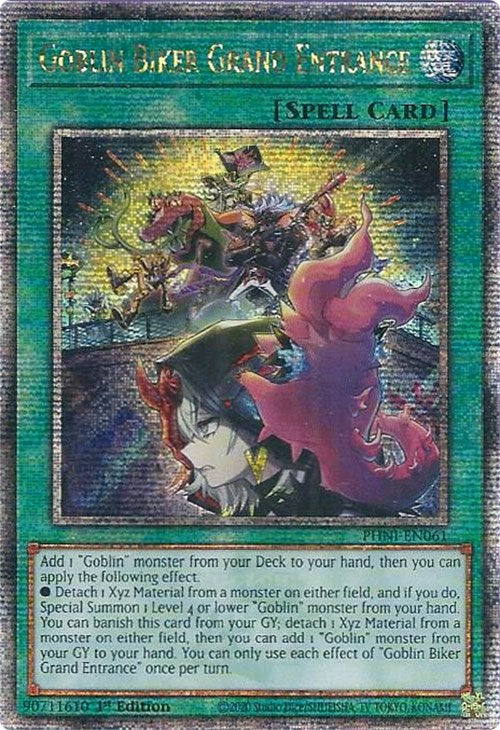 Goblin Biker Grand Entrance [PHNI-EN061] Quarter Century Secret Rare | Mega City Incorporated