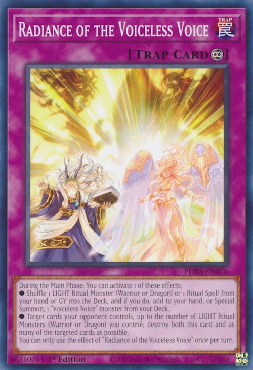 Radiance of the Voiceless Voice [PHNI-EN076] Common | Mega City Incorporated