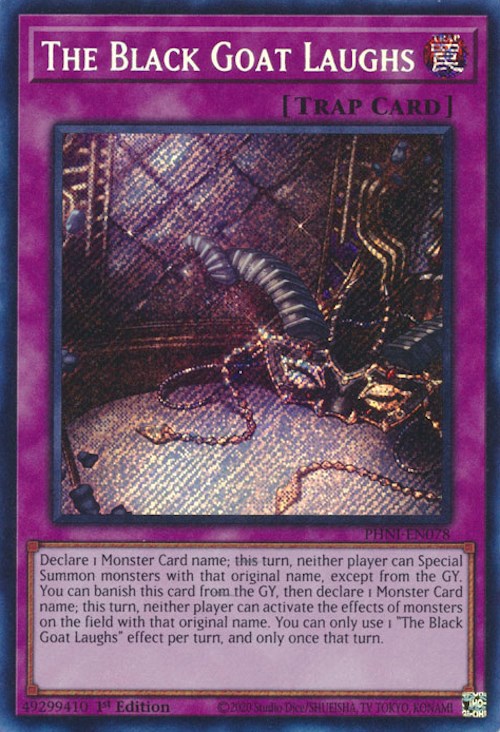 The Black Goat Laughs [PHNI-EN078] Secret Rare | Mega City Incorporated