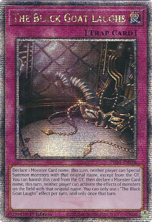 The Black Goat Laughs [PHNI-EN078] Quarter Century Secret Rare | Mega City Incorporated