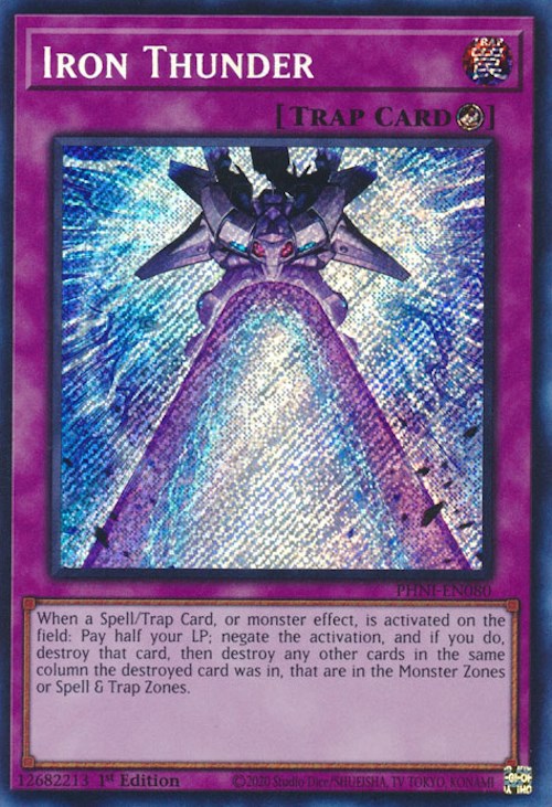 Iron Thunder [PHNI-EN080] Secret Rare | Mega City Incorporated