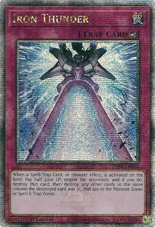 Iron Thunder [PHNI-EN080] Quarter Century Secret Rare | Mega City Incorporated