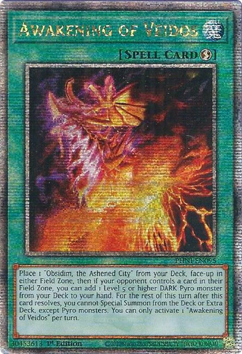 Awakening of Veidos [PHNI-EN095] Quarter Century Secret Rare | Mega City Incorporated