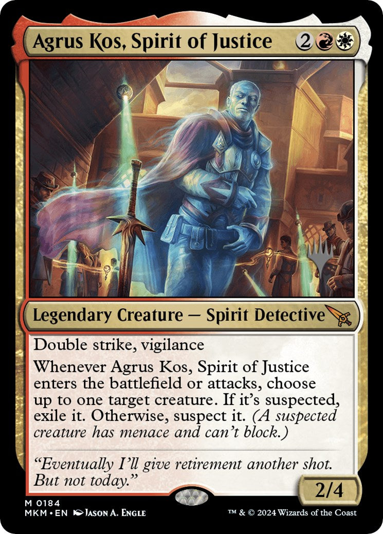 Agrus Kos, Spirit of Justice (Promo Pack) [Murders at Karlov Manor Promos] | Mega City Incorporated