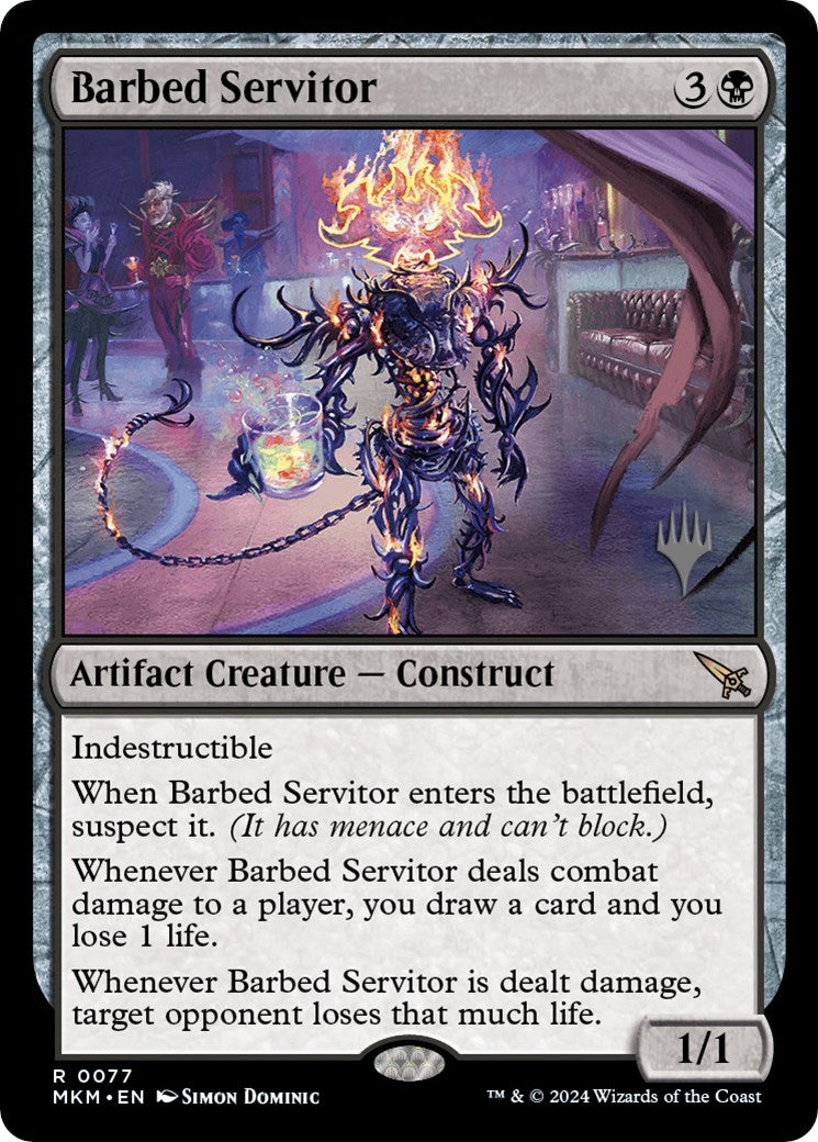 Barbed Servitor (Promo Pack) [Murders at Karlov Manor Promos] | Mega City Incorporated