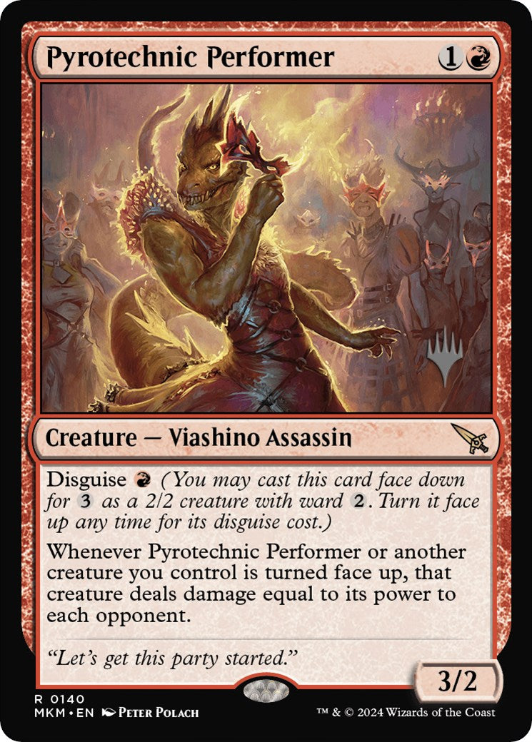 Pyrotechnic Performer (Promo Pack) [Murders at Karlov Manor Promos] | Mega City Incorporated