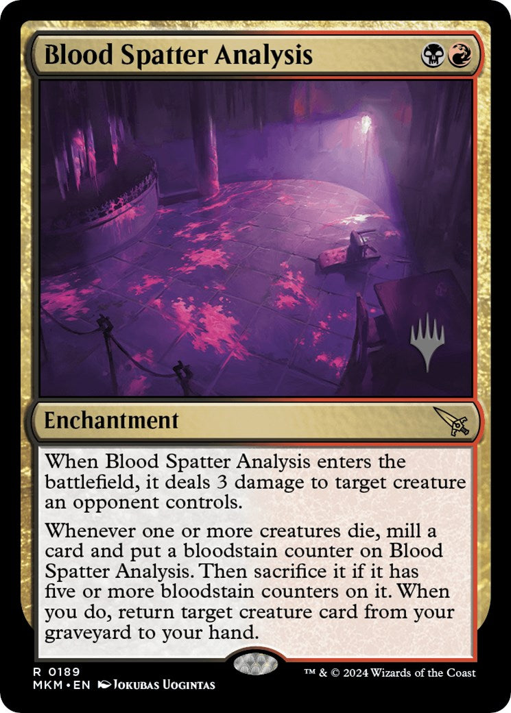 Blood Spatter Analysis (Promo Pack) [Murders at Karlov Manor Promos] | Mega City Incorporated