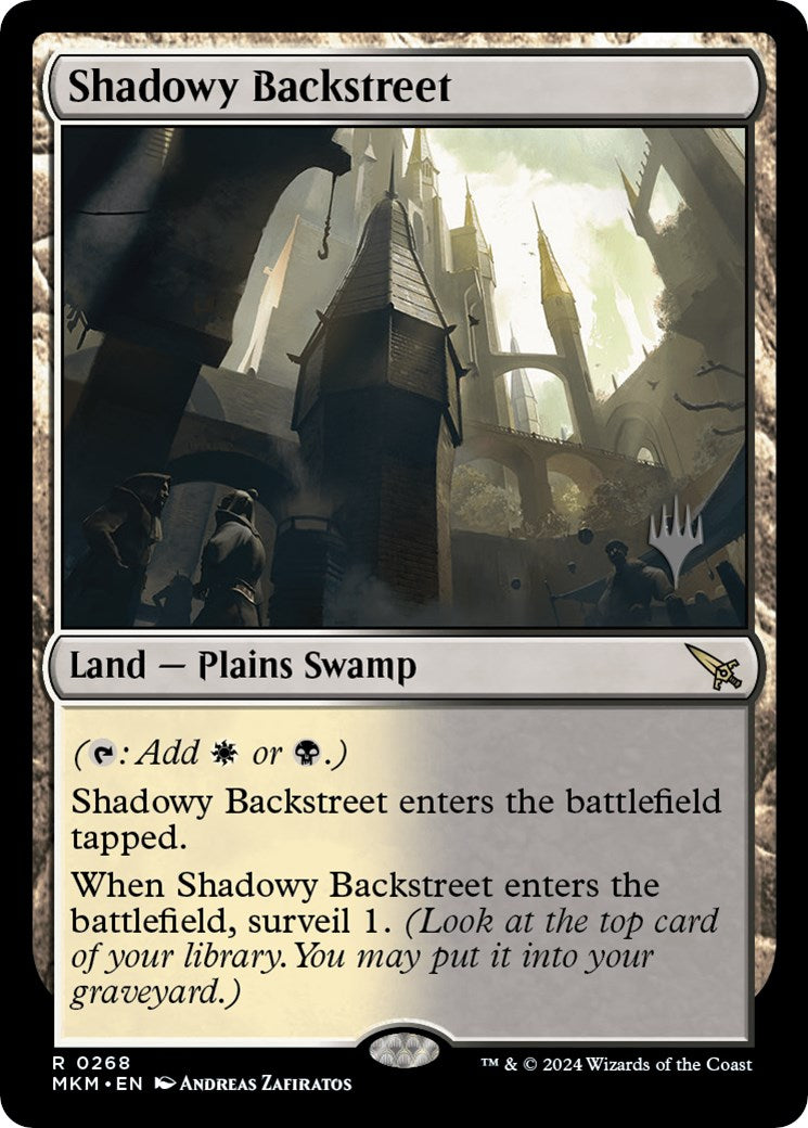 Shadowy Backstreet (Promo Pack) [Murders at Karlov Manor Promos] | Mega City Incorporated