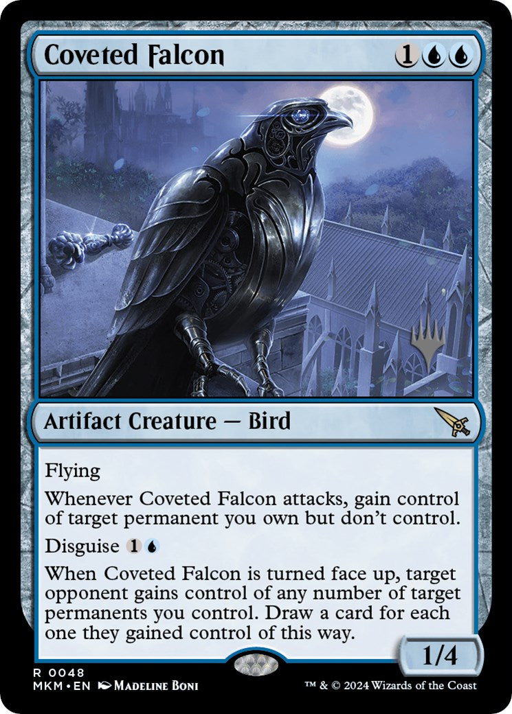 Coveted Falcon (Promo Pack) [Murders at Karlov Manor Promos] | Mega City Incorporated