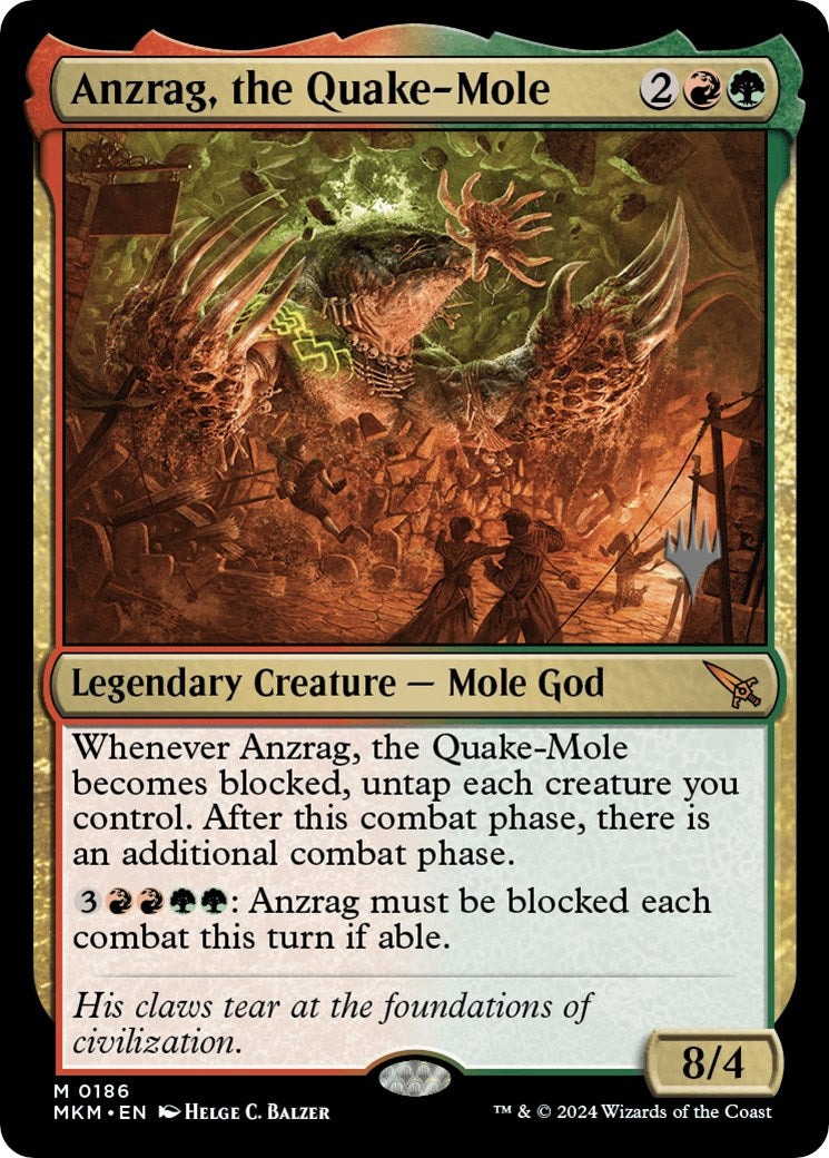 Anzrag, the Quake-Mole (Promo Pack) [Murders at Karlov Manor Promos] | Mega City Incorporated