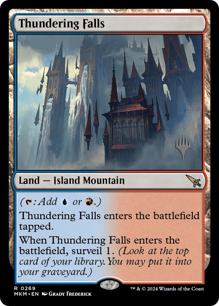 Thundering Falls (Promo Pack) [Murders at Karlov Manor Promos] | Mega City Incorporated