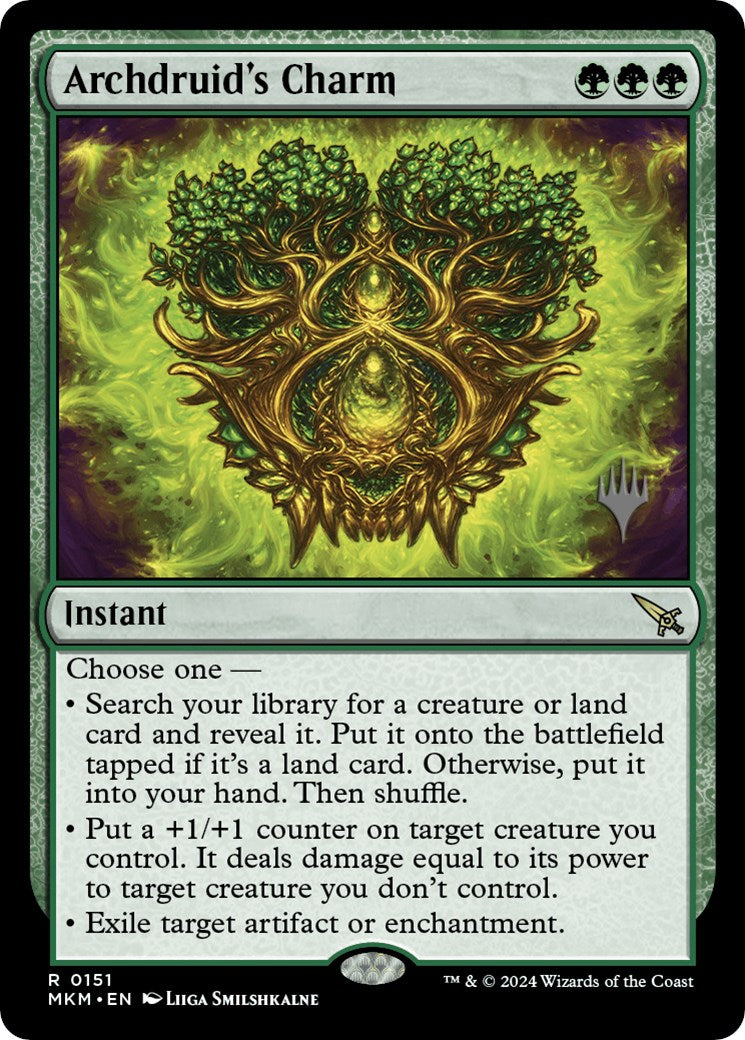 Archdruid's Charm (Promo Pack) [Murders at Karlov Manor Promos] | Mega City Incorporated