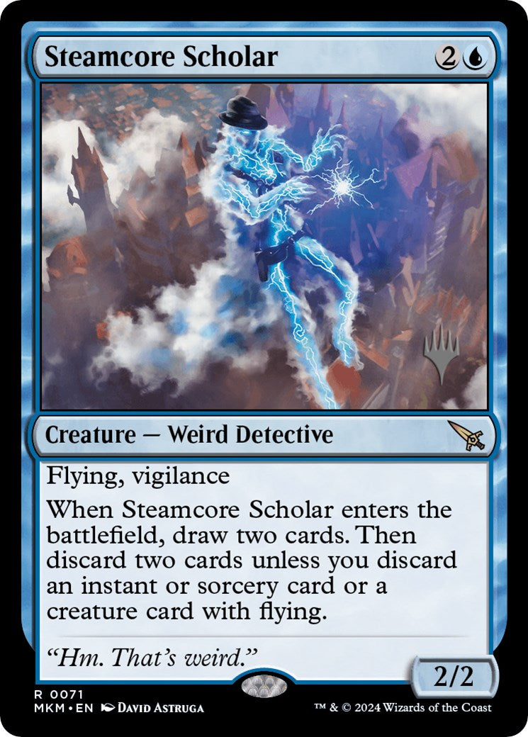 Steamcore Scholar (Promo Pack) [Murders at Karlov Manor Promos] | Mega City Incorporated