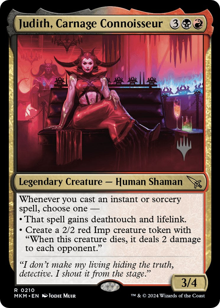 Judith, Carnage Connoisseur (Promo Pack) [Murders at Karlov Manor Promos] | Mega City Incorporated