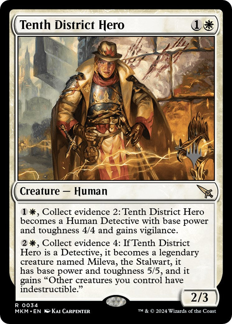 Tenth District Hero (Promo Pack) [Murders at Karlov Manor Promos] | Mega City Incorporated