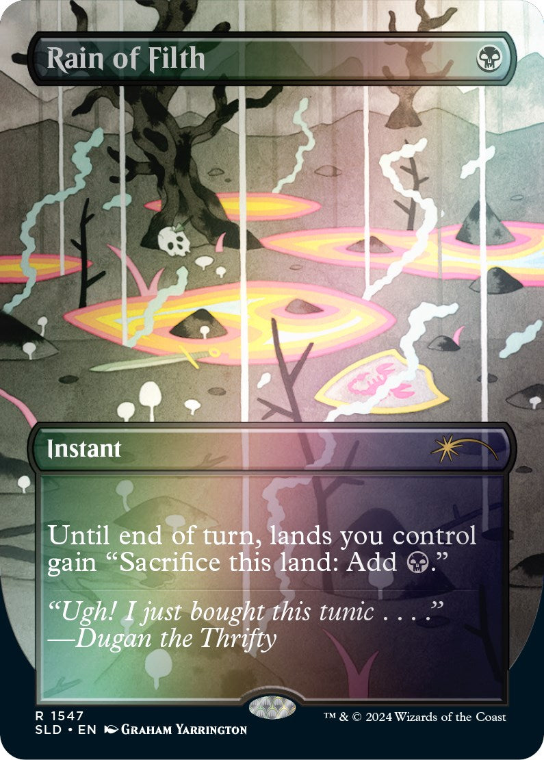 Rain of Filth (Rainbow Foil) [Secret Lair Drop Series] | Mega City Incorporated