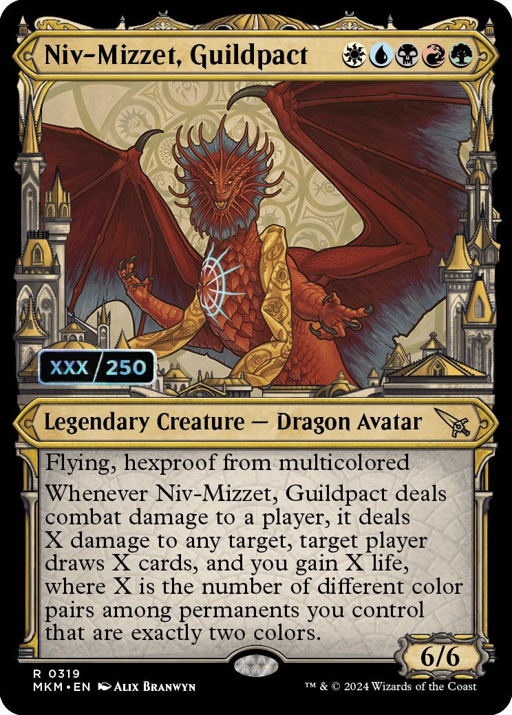 Niv-Mizzet, Guildpact (Serialized) [Murders at Karlov Manor] | Mega City Incorporated