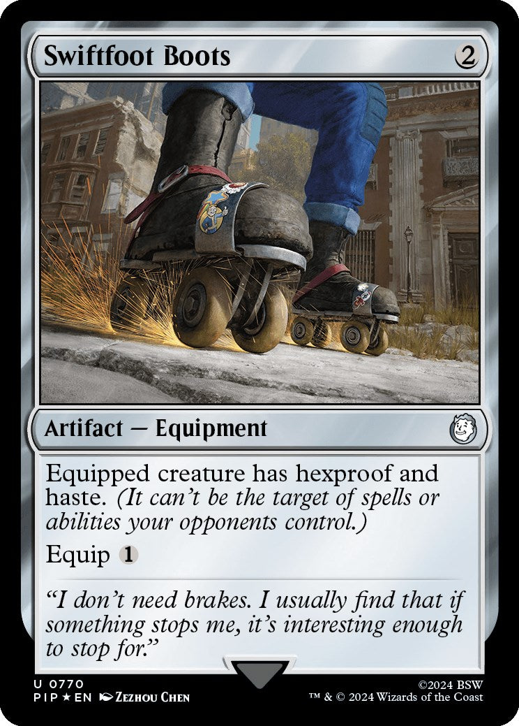 Swiftfoot Boots (Surge Foil) [Fallout] | Mega City Incorporated