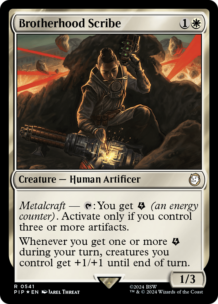 Brotherhood Scribe (Surge Foil) [Fallout] | Mega City Incorporated