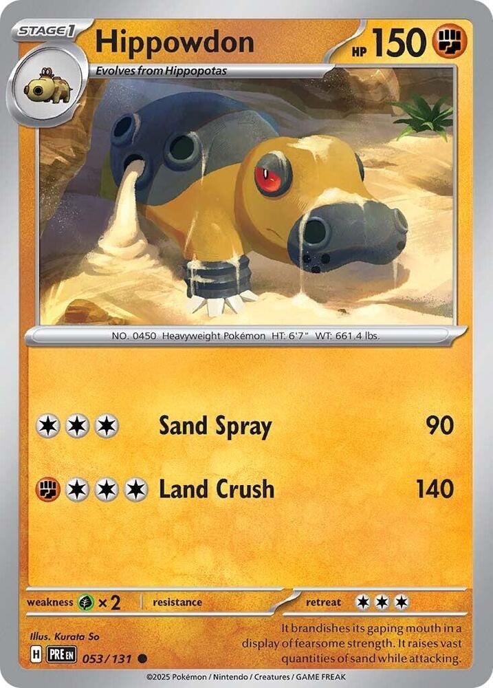 Hippowdon (053/131) [Scarlet & Violet: Prismatic Evolutions] | Mega City Incorporated