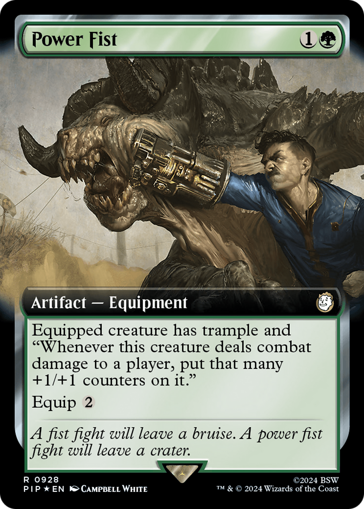 Power Fist (Extended Art) (Surge Foil) [Fallout] | Mega City Incorporated