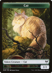 Human Warrior // Cat Double-Sided Token [Kaldheim Tokens] | Mega City Incorporated