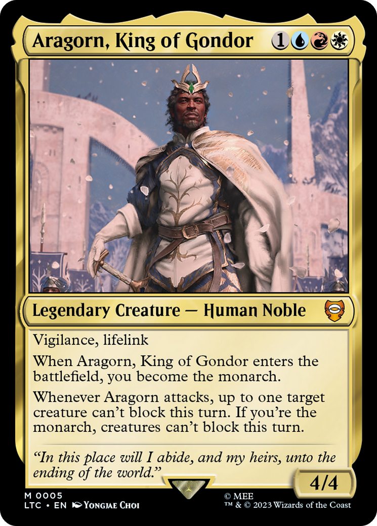 Aragorn, King of Gondor [The Lord of the Rings: Tales of Middle-Earth Commander] | Mega City Incorporated