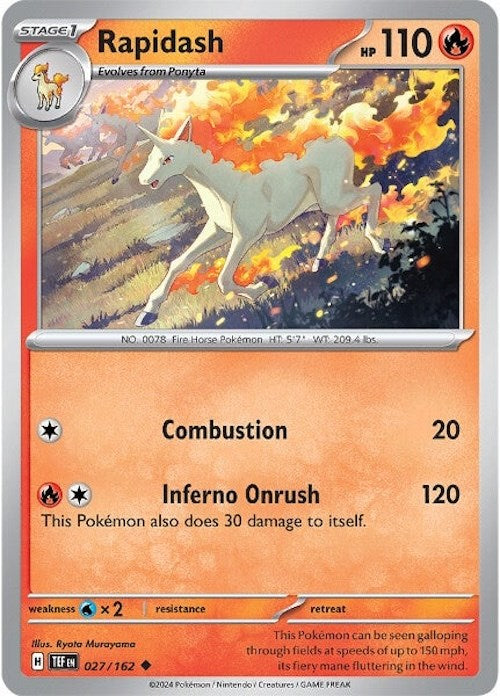 Rapidash (027/162) [Scarlet & Violet: Temporal Forces] | Mega City Incorporated