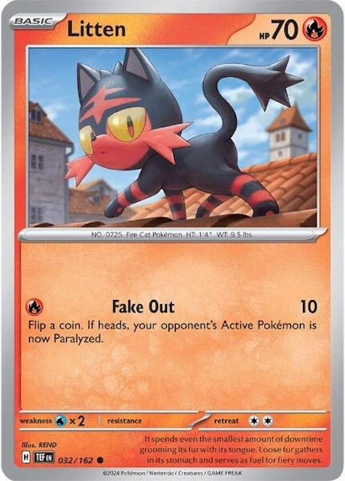Litten (032/162) [Scarlet & Violet: Temporal Forces] | Mega City Incorporated