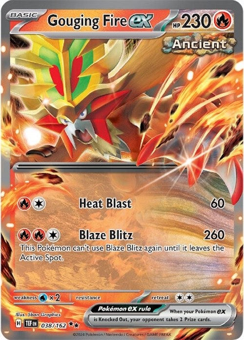 Gouging Fire ex (038/162) [Scarlet & Violet: Temporal Forces] | Mega City Incorporated