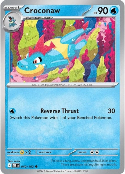 Croconaw (040/162) [Scarlet & Violet: Temporal Forces] | Mega City Incorporated