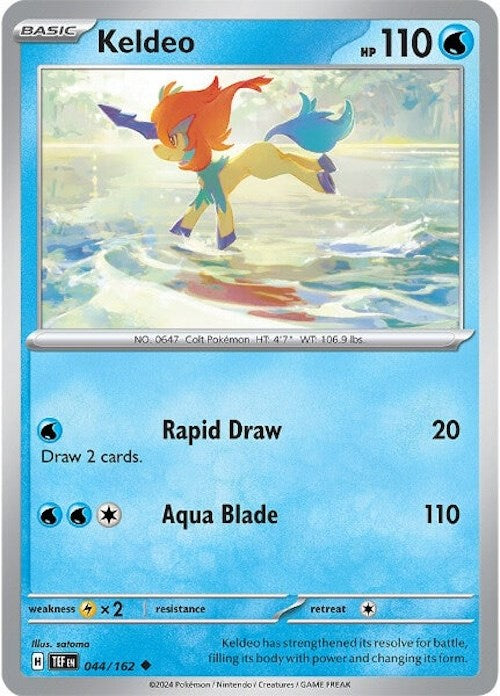 Keldeo (044/162) [Scarlet & Violet: Temporal Forces] | Mega City Incorporated