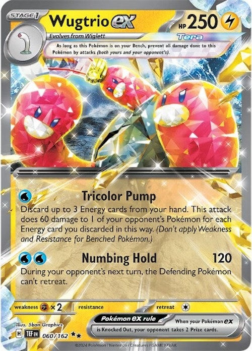 Wugtrio ex (060/162) [Scarlet & Violet: Temporal Forces] | Mega City Incorporated