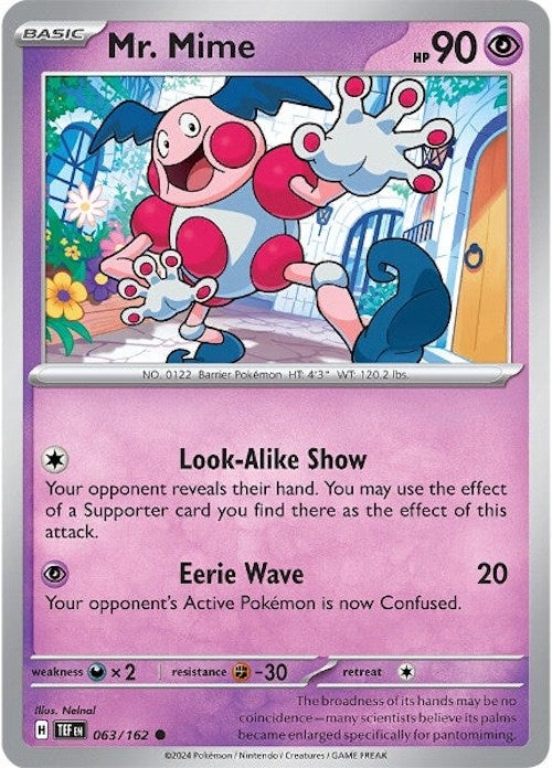 Mr. Mime (063/162) [Scarlet & Violet: Temporal Forces] | Mega City Incorporated