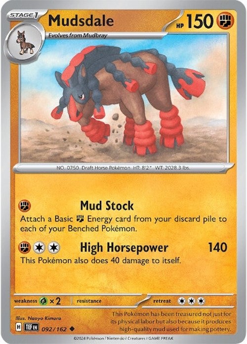 Mudsdale (092/162) [Scarlet & Violet: Temporal Forces] | Mega City Incorporated