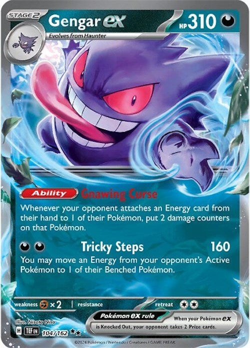 Gengar ex (104/162) [Scarlet & Violet: Temporal Forces] | Mega City Incorporated