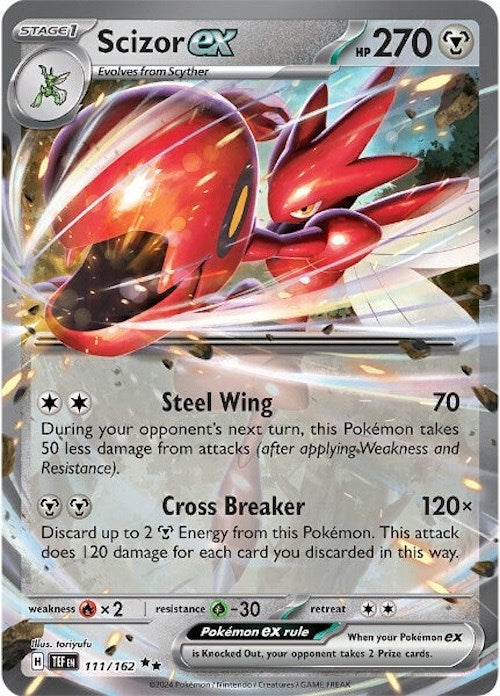 Scizor ex (111/162) [Scarlet & Violet: Temporal Forces] | Mega City Incorporated