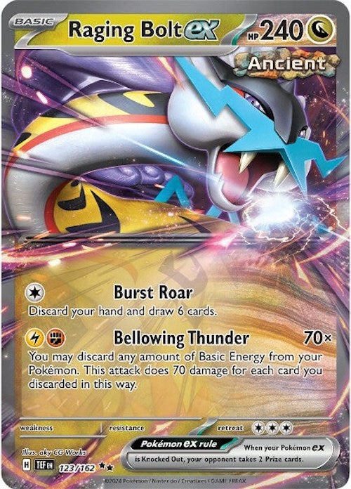 Raging Bolt ex (123/162) [Scarlet & Violet: Temporal Forces] | Mega City Incorporated