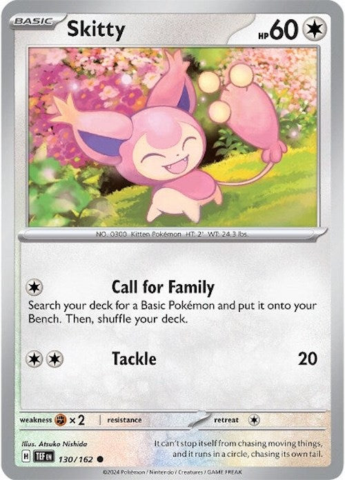 Skitty (130/162) [Scarlet & Violet: Temporal Forces] | Mega City Incorporated