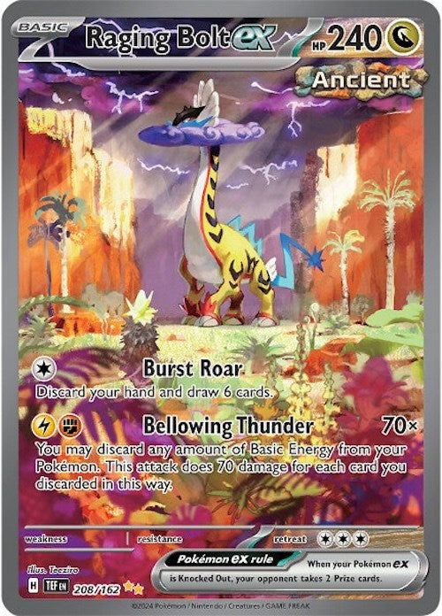 Raging Bolt ex (208/162) [Scarlet & Violet: Temporal Forces] | Mega City Incorporated