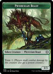 Phyrexian Mite (012) // Phyrexian Beast Double-Sided Token [Phyrexia: All Will Be One Tokens] | Mega City Incorporated