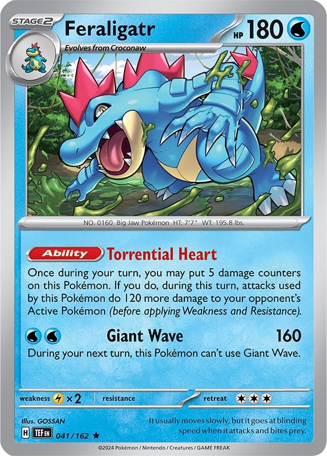Feraligatr (041/162) (Theme Deck Exclusive) [Scarlet & Violet: Temporal Forces] | Mega City Incorporated