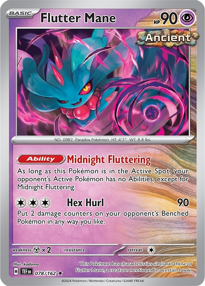 Flutter Mane (078/162) (Theme Deck Exclusive) [Scarlet & Violet: Temporal Forces] | Mega City Incorporated