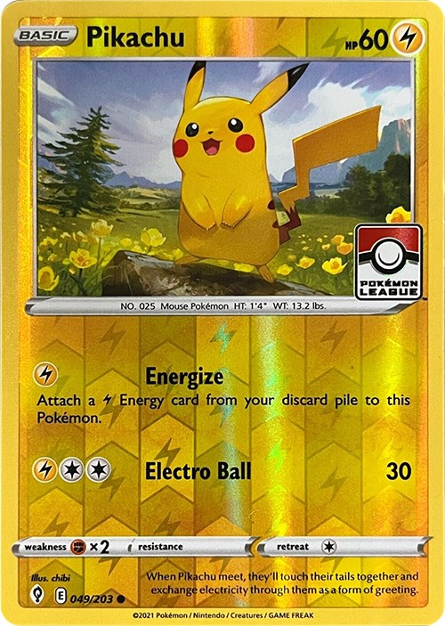 Pikachu (049/203) (2023 2024 League Promo) [League & Championship Cards] | Mega City Incorporated